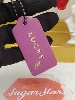 Coach tag bag charm purse charm